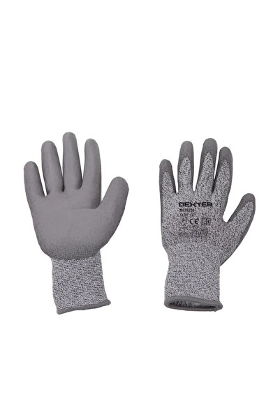 Dexter Manusi protectie, anti-taiere, Dexter, poliuretan, marimea 9 (L), gri