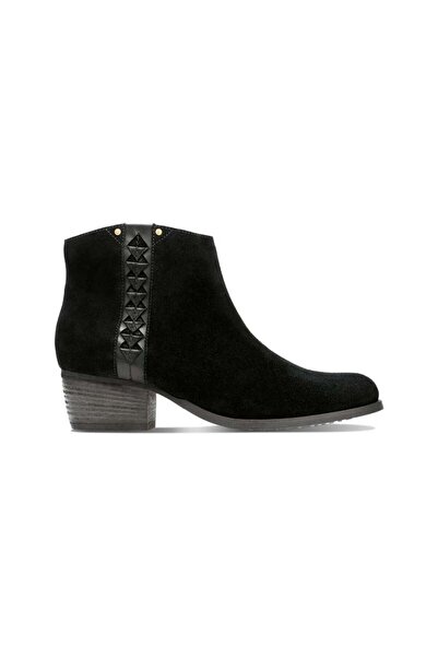 CLARKS Botine de damă - Maypearl Fawn - mărime 36 - Negru Piele Antilopă - El...