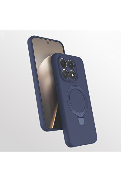 Paladyum Case غطاء سامارا من السيليكون باللون الأزرق الداكن متوافق مع حامل ما...