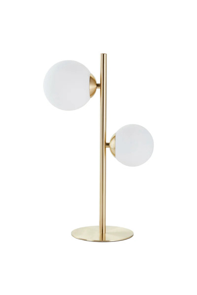 Inspire Λάμπα Callas, 2 x G9, 28 Π, Υ 43 εκ., λευκό/χρυσό