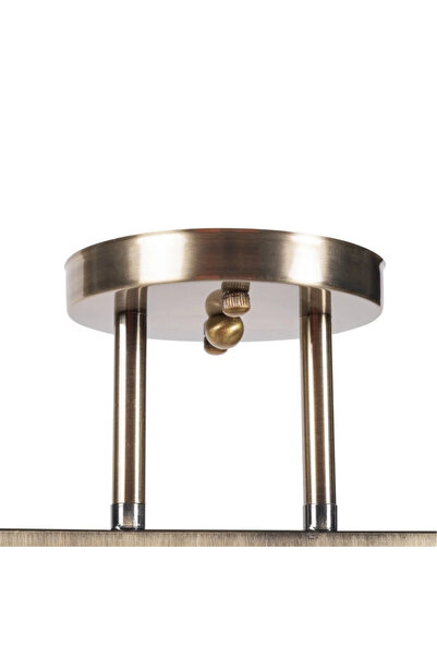 OEM Milky chandelier, 2 x E27, 60 W, IP20, brass, white