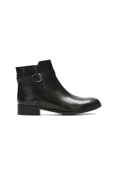 CLARKS Ghete de damă - Netley Olivia - mărime 37 - negre din piele naturală -...