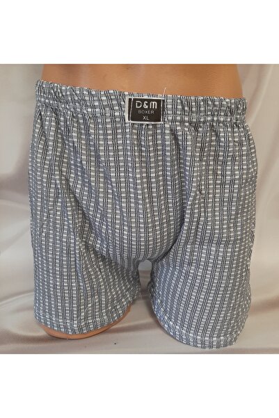 Shine Elagance Blue Patterned 100% Cotton Male Comfortable Utility Boxers