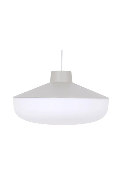 Inspire Tiga pendant lamp, 1 x E27, D 38 cm, recycled plastic, white