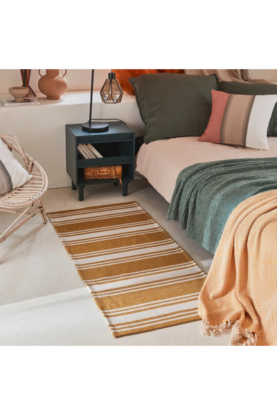 Inspire Πρέσα Aylane, Βαμβάκι, 60 x 120 εκατοστά, λευκό/μπεζ