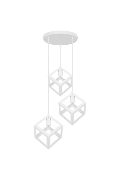 Inspire Plywood Inspire pendant lamp, 3 x E27, D 30 cm, white