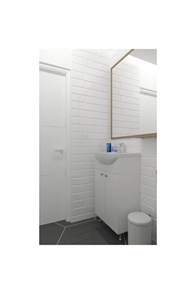 OEM Βάση νιπτήρα Tib με πόρτα, 57 x 81 x 44 cm, λευκό