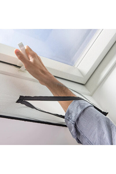 OEM Mosquito net, for attic window, fixed, with Velcro, 150 x 180 centimeters...