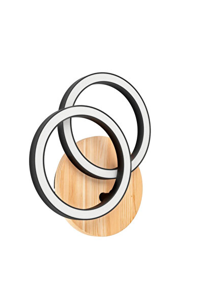 Inspire Aplica Led Rog, 15W, 1540 lumeni, lemn/negru