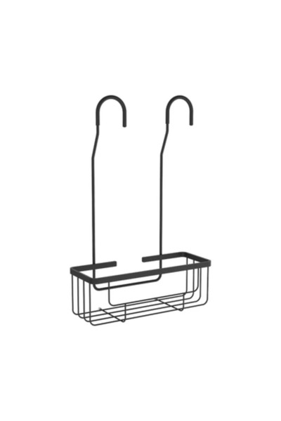 sensea Etajera dus pentru baterie Easy, 25.7 x 10 x 40.2 cm, 1 raft, negru mat