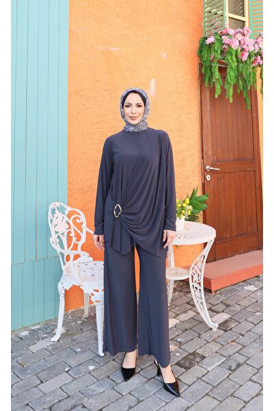 NİSUM MODA طقم سراويل ساندي بإبزيم من ياندي