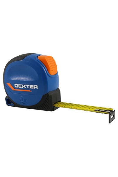 Dexter Dexter tape measure, self-locking, shockproof, metal, bimaterial casin...