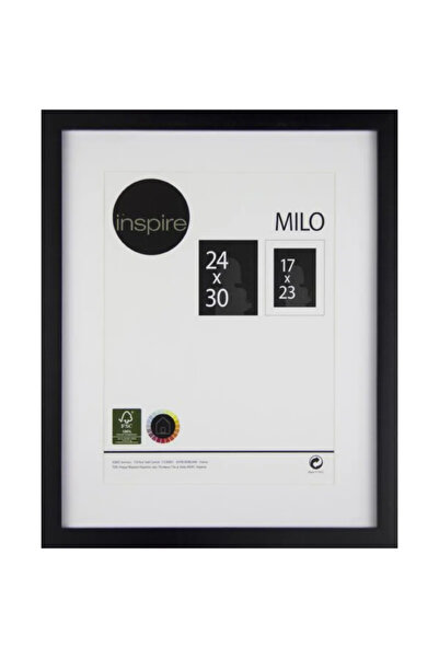 Inspire Κορνίζα Milo, 24 x 30 εκ., ξύλινη, μαύρη