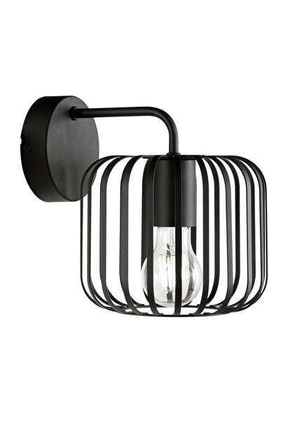 Inspire Aplica Pecan, 1 x E27, D 25 cm, metal, negru