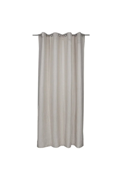 Inspire Draperie 140 x 280 centimetri Benisa Trench, cu inele, bej/alb