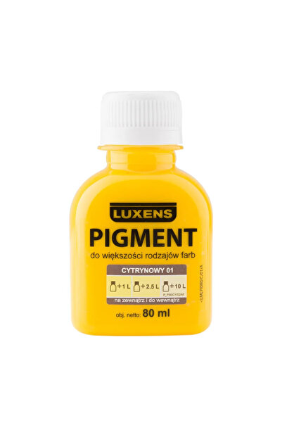Luxens Лимонено жълт пигмент 01, 80 мл, за интериор/екстериор