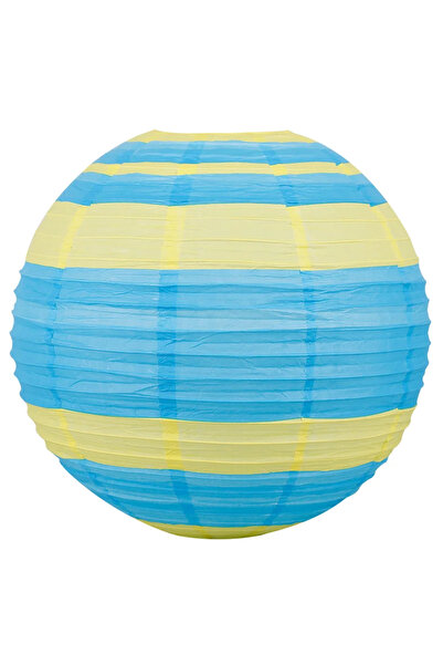 OEM Αμπαζούρ Kokon από χαρτί, D 50 cm, μπλε / κίτρινο