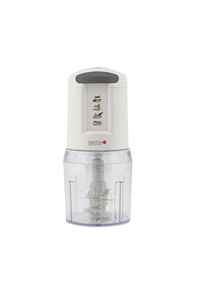 DOTS Duts Vegetable Chopper 400W, 500ml Plastic Jar with Double Blade, White ...