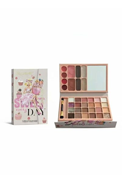 TUTU TIME Complete Beauty Set (Sweet Every Day) - Comprehensive Makeup Palett...