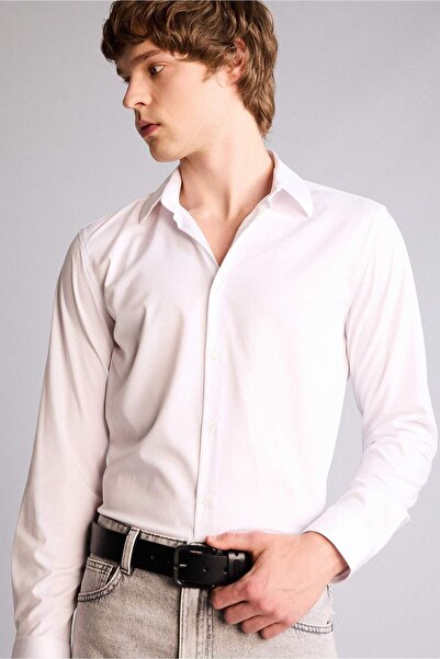 DeFacto Men's Rectangular Buckle Faux Leather Jean Belt I H5072Axns