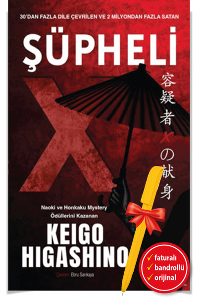 Destek Yayınları Alfa Kalem Şüpheli X (Keigo Higashino) YENİ Roman Öykü Kitap