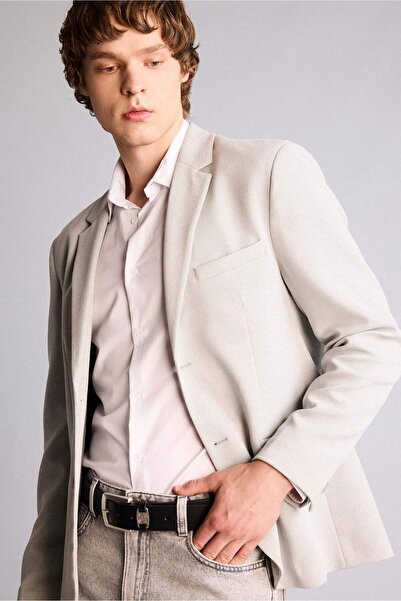 DeFacto Men's Rectangular Buckle Faux Leather Jean Belt I H5094Axns