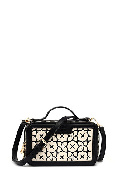 Derimod Women's Black Long Strap Printed Sleeve Bag Si 26Pbd260826