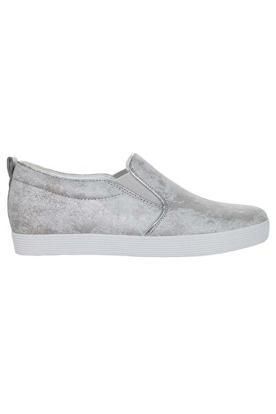 GABOR Women's Shoes - Slip-on - size 39 - Silver Genuine Leather - Laceless S...