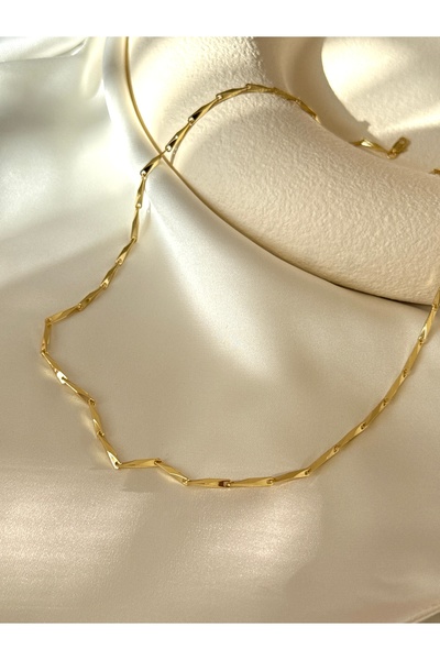 60 cm Zincir Kolye 14 K ALTIN RENK CM VİP SERİ Lüx Renk Gold VIP Seri Kararmaz