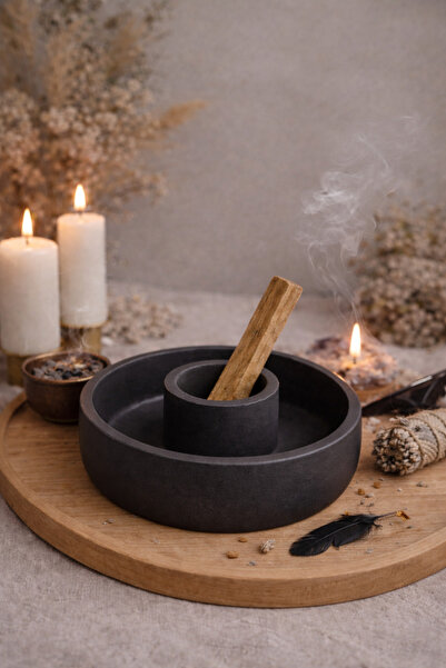 Lethe Design Beton Palo Santo Tütsülük – Minimal Dekoratif Tütsü Standı