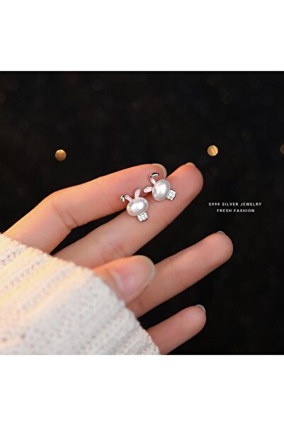 Generic أقراط لؤلؤة الأرنب