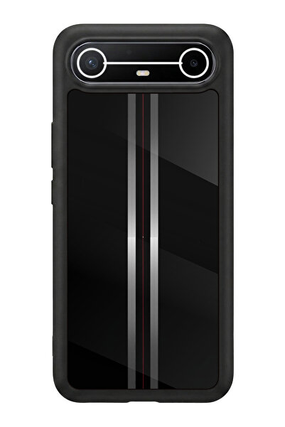 TECNO Spark Slim 5G Uyumlu Baskılı, Mat Siyah,Yumuşak Silikon, Koruyucu,Şok E...