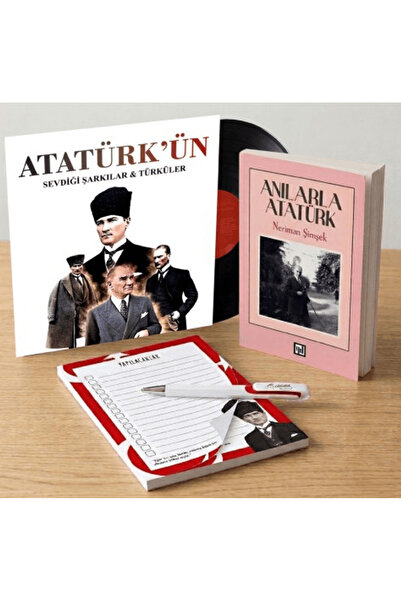 Atatürk’ün Sevdiği Şarkılar & Türküler Plak - Anılarla Atatürk - Bloknot ve Kalem / 8683672888156