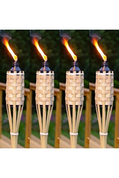 Kuzey 10 ADET VIP 90 CM BAMBU MEŞALE BAHÇE AYDINLATMA KIR DÜĞÜNÜ KORTEJ IŞIKL...