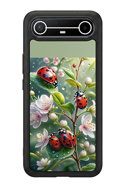 TECNO سبارك سليم 5G متوافق مع مطبوع، أسود مطفي، سيليكون ناعم، واقي، غطاء ممتص...