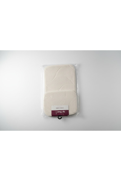 YAZICI Set de covorașe de baie duble Dot Base B pătură Material textil 50x80 ...