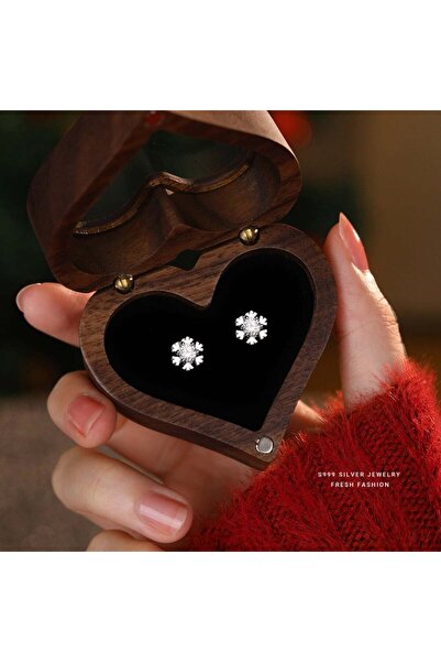 Generic Snow glitter earrings