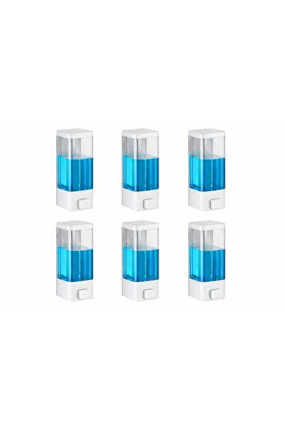 seahome 6 Pieces Adhesive Wall Mounted Bathroom and Kitchen Manual Liquid Soa...