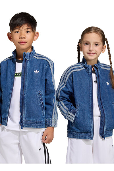 adidas Mavi Kız Çocuk Eşofman Üstü KD5801-FIREBIRD DEN TT