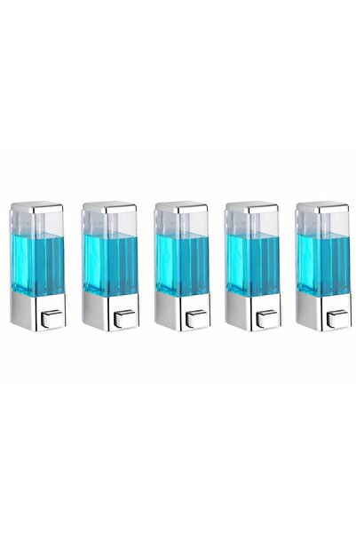 seahome 5 Pieces Adhesive Wall Mounted Bathroom and Kitchen Manual Liquid Soa...