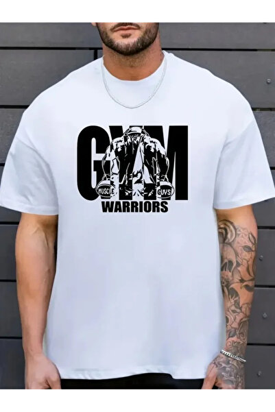 JANES Ανδρικό μπλουζάκι με τύπωμα Crew Neck - Λευκό