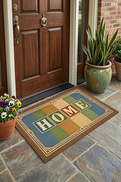 Valerine Life Home Retro Vintage cu dungi Covoraș de intrare pentru birou, lo...