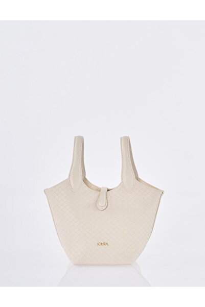 Kayra Faux Leather Clutch Bag Stone