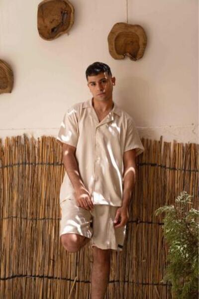 Regen Summer Linen Set | Beige