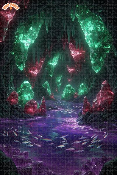 Esranın Dünyası لوحة ألغاز خشبية مكونة من مزدوج الطبقات إطارًا بتصميم أسماك ا...