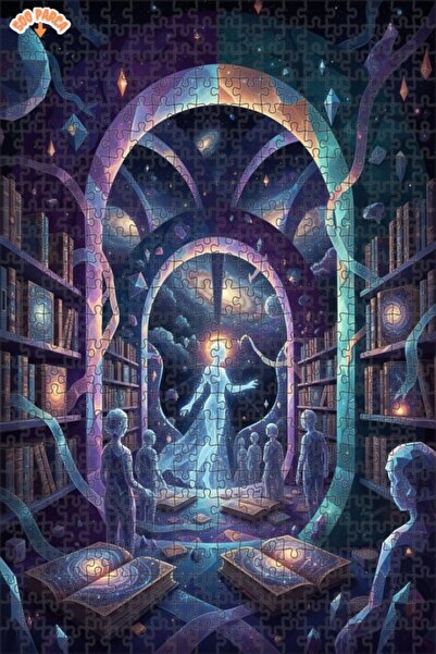 Esranın Dünyası Cosmic Wisdom Hall Oil Painting Lookalike Art Puzzle 500 Piec...