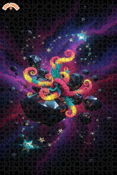 Esranın Dünyası لغز خشبي للحيوانات الكونية مزدوج الطبقات قطعة مقاس 70x50