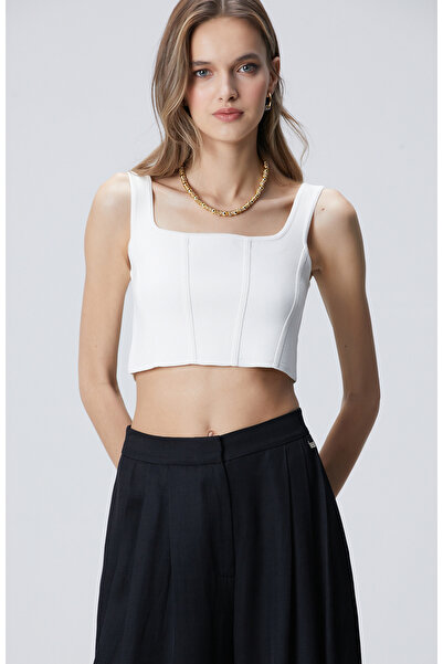 Network N-Tech Kırık Beyaz Triiko Büstiyer