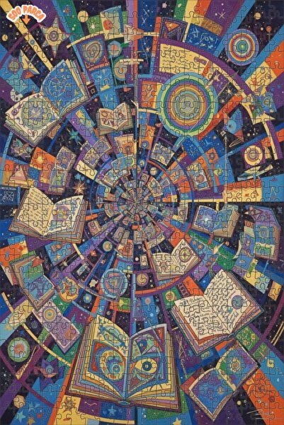 Esranın Dünyası لغز خشبي مؤطر ذو طبقتين من سلسلة كتب الكون الغامضة 500 قطعة 5...