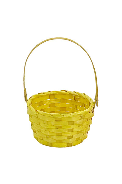 Party Magic Easter Basket Yellow 15x15x22cm